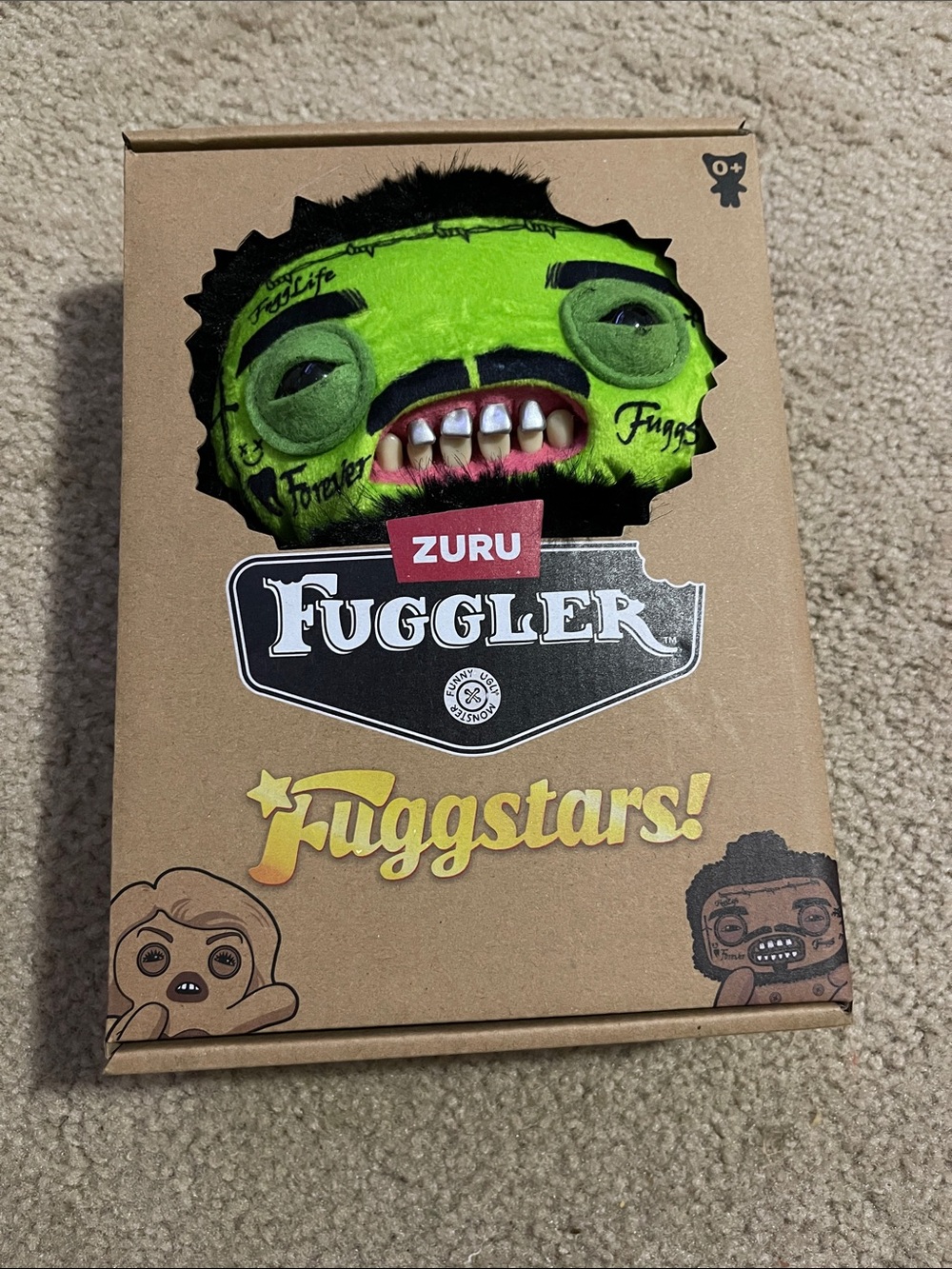 Sealed Fuggler Fuggstars! Green Plush Toy- Post Malone Inspired